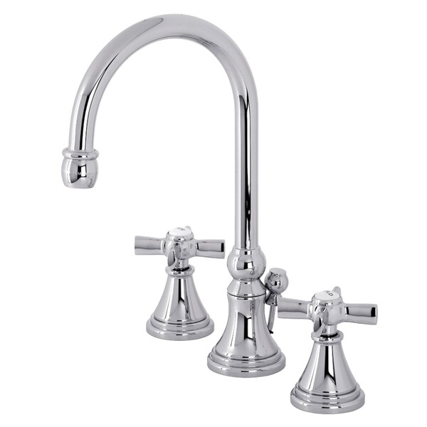 Kingston Brass KS2981ZX Millennium Widespread Bathroom Faucet W/ Brass Pop-Up, Chrome KS2981ZX - main